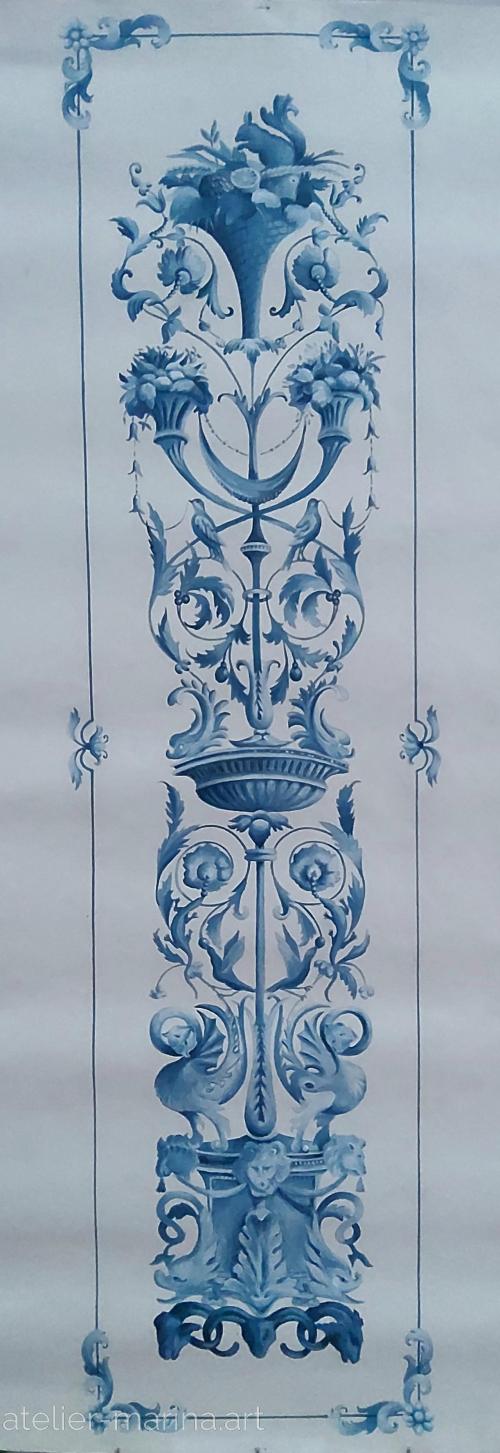 Grotesque bleu 